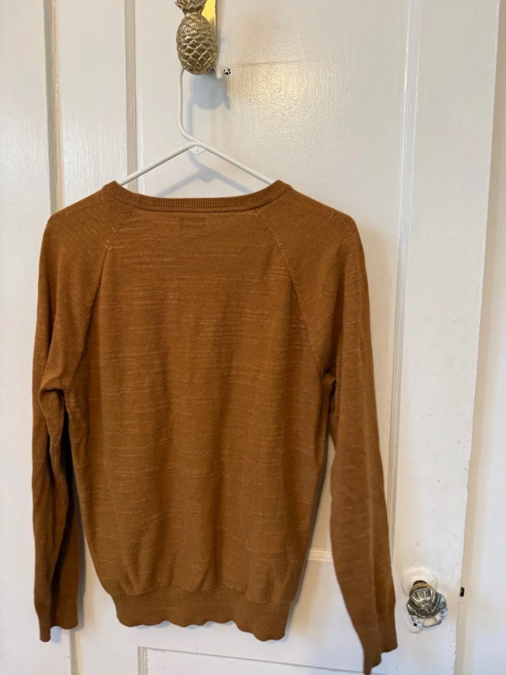 J. Crew Crewneck Sweater in Burnt Orange